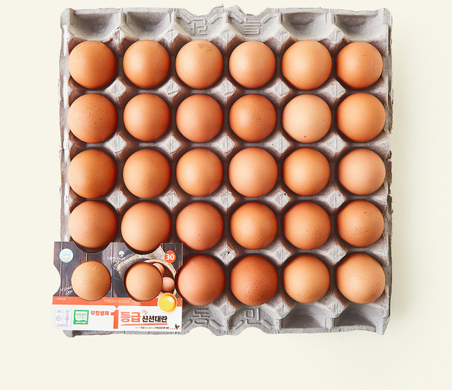 한스팜 무항생제 인증 1등급 신선대란 1.56kg, 1개, 30구