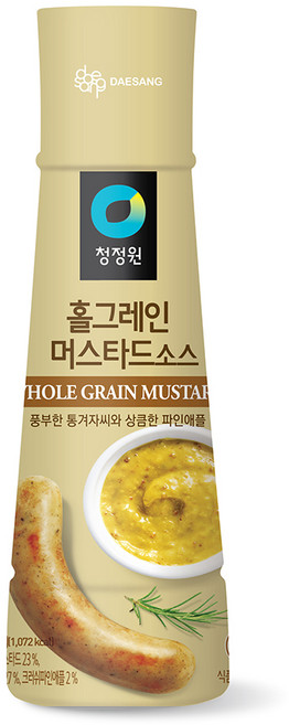 청정원 홀그레인 머스타드소스, 320g, 1개