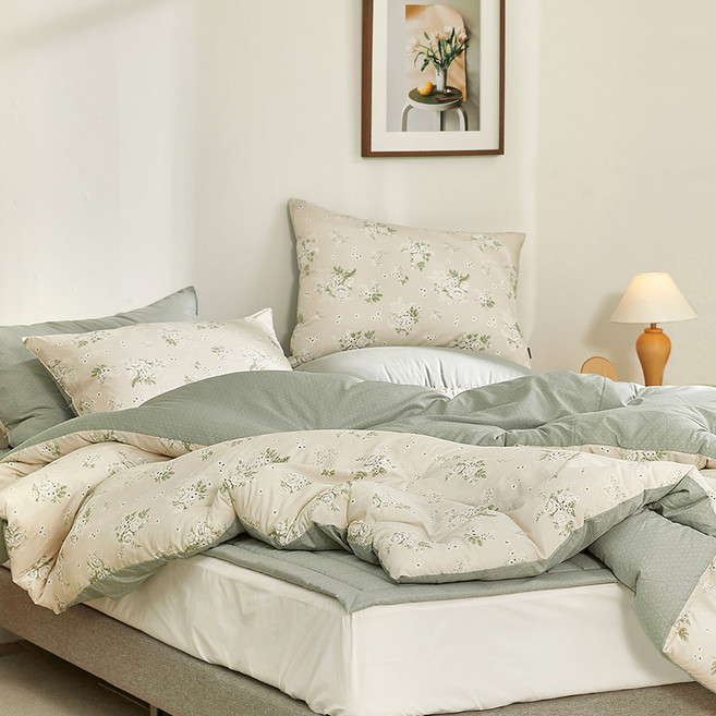 파르페by알레르망 국내 제조 헤브 마이크로모달 워싱 차렵이불패드 세트