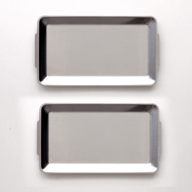 이우아여사 어반 304스텐 사각 플레이트, 2개