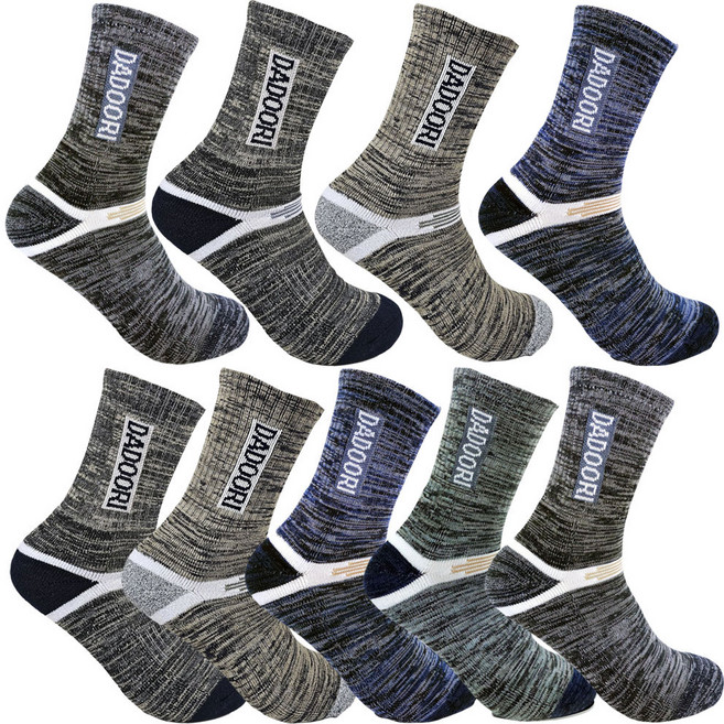 Dadoori 男款 登山襪 9雙組, 顏色隨機, 1組