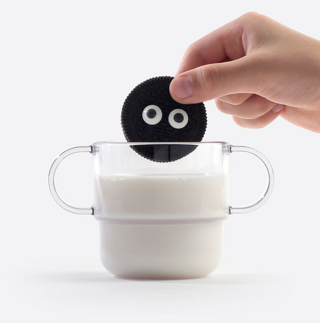 탁가온 유아용 에코젠 양손 투명컵, 클리어, 1개, 200ml