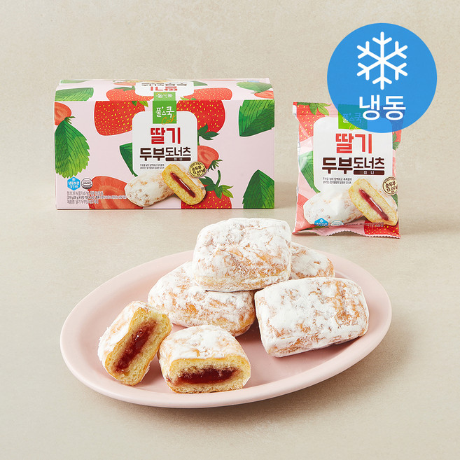 풀무원 풀스쿡 딸기 두부도너츠 미니 (냉동), 35g, 6개입, 1개