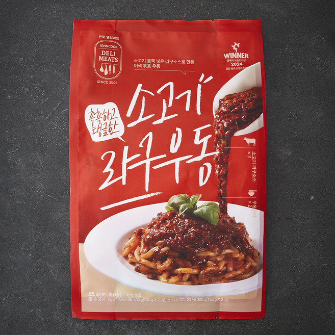 존쿡델리미트 소고기 라구 우동, 700g, 1개