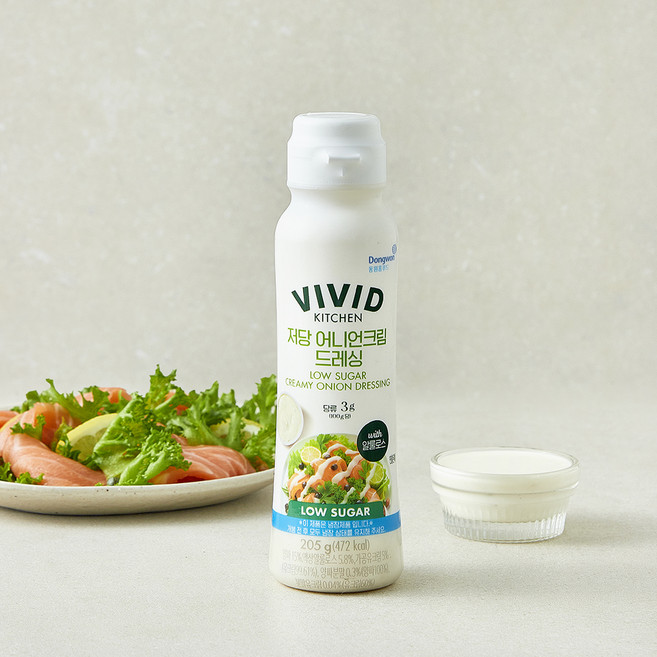 비비드키친 저당 어니언크림 드레싱, 205g, 1개