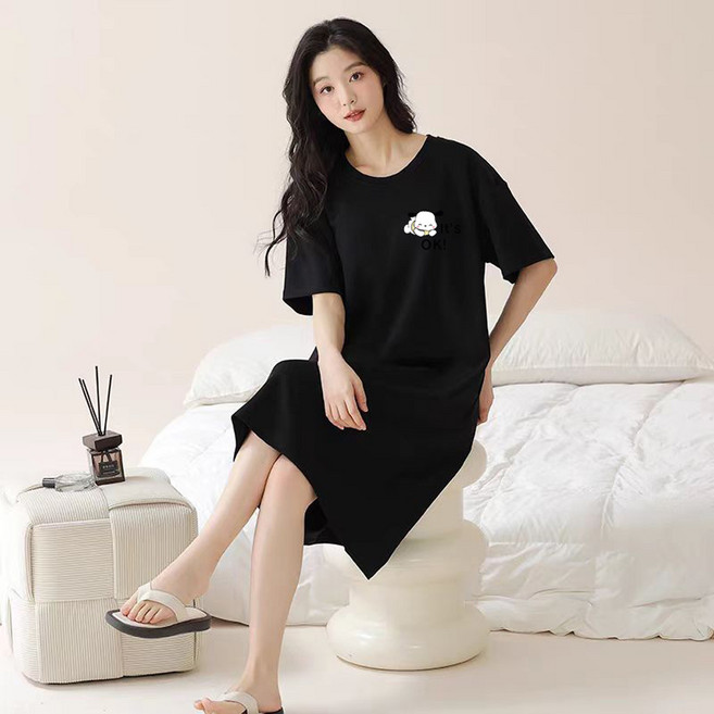 비올라 여성용 실내용 홈웨어 원피스 Vio0043