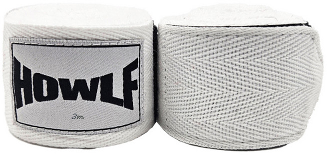 하울프 비신축 복싱 핸드랩, 화이트, 2개