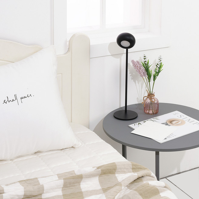 4in1 아이즈 마그넷 LED 스탠드 인테리어 조명, 블랙