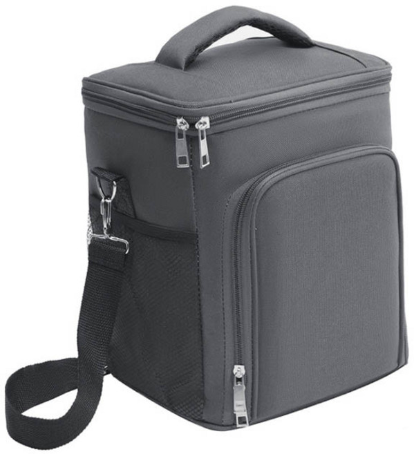 힙앤바디 사계절 보온보냉 가방, 다크그레이, 1개