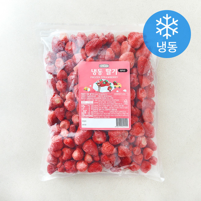 웰프레쉬 중국산 딸기 (냉동), 1개, 2kg