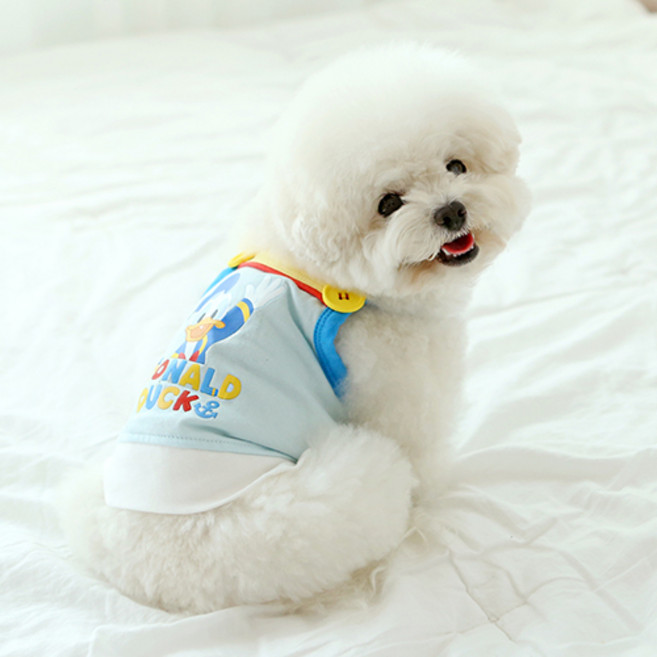 이츠독 강아지 디즈니 썸머 크롭 나시티, 도널드, 1개