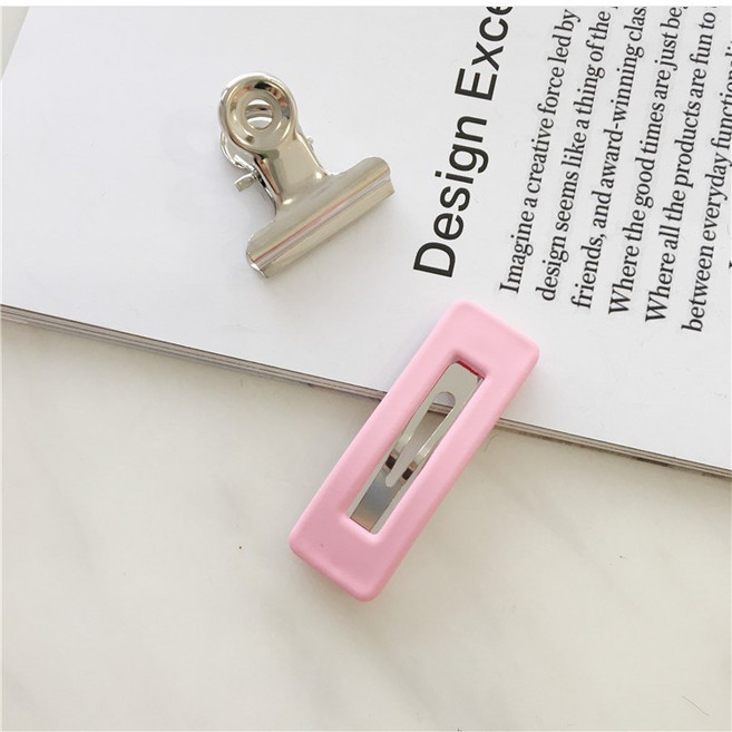 수스다 파스텔 사각똑딱핀 미니헤어 머리핀