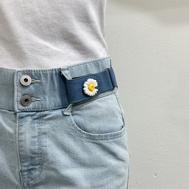 깨비다 노버클 허리편한 벨트 데이지 2p