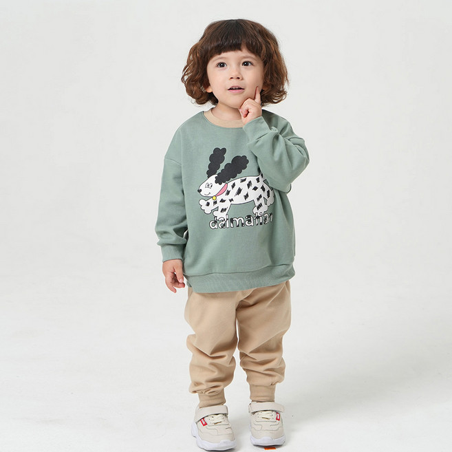 키즈꼬모 남아용 땅콩이 상하의 세트