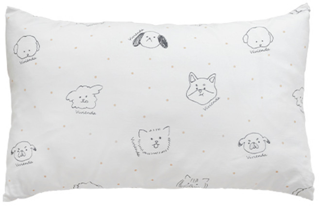 비비엔다 모달 신생아 아기베개 커버단품, 디어퍼피