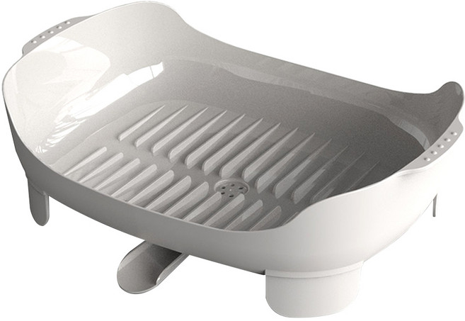 tof 寬型瀝水架, 1層, 象牙白, 1個