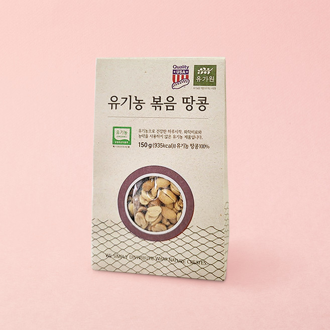 유가원 유기농 볶음땅콩, 1개, 150g