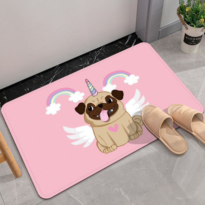 핑크파우더 욕실매트, 엔젤도그