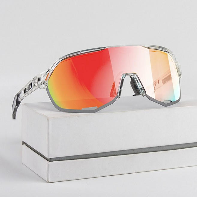 가빈 스타일호른 스포츠 고글 G70, C93-4 투명 레드변색, 1개