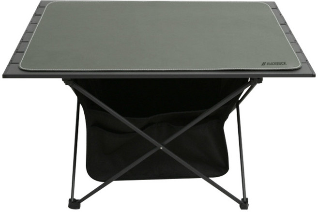 블랙벅 감성캠핑 가죽 테이블보, 카키