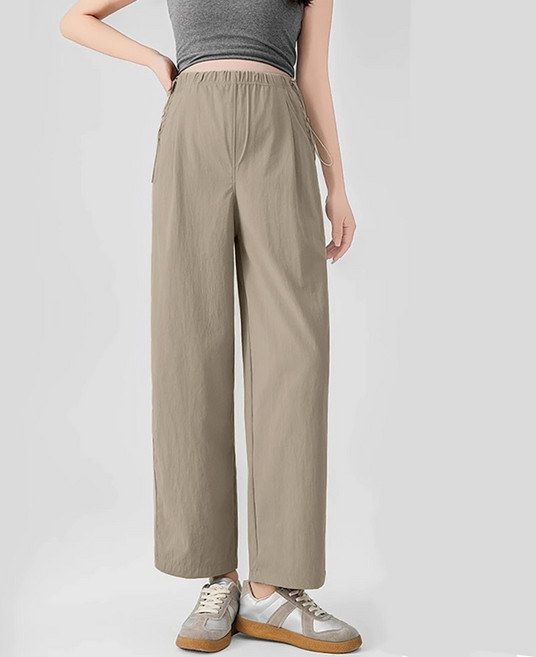 daysoy 兩側綁帶寬版孕婦長褲