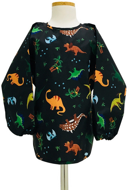 바니키즈 유아용 방수 긴팔 미술가운, 공룡