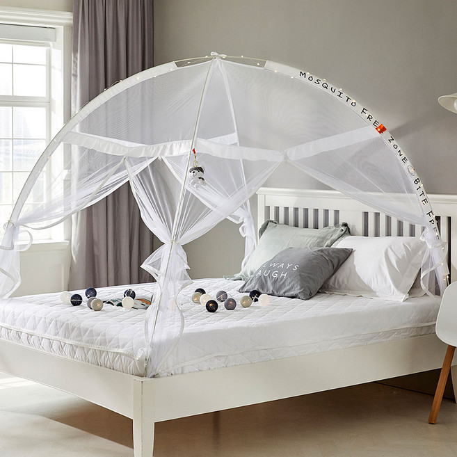 디오 프리미엄 3문형 원터치 모기장 T-1, 폴화이트