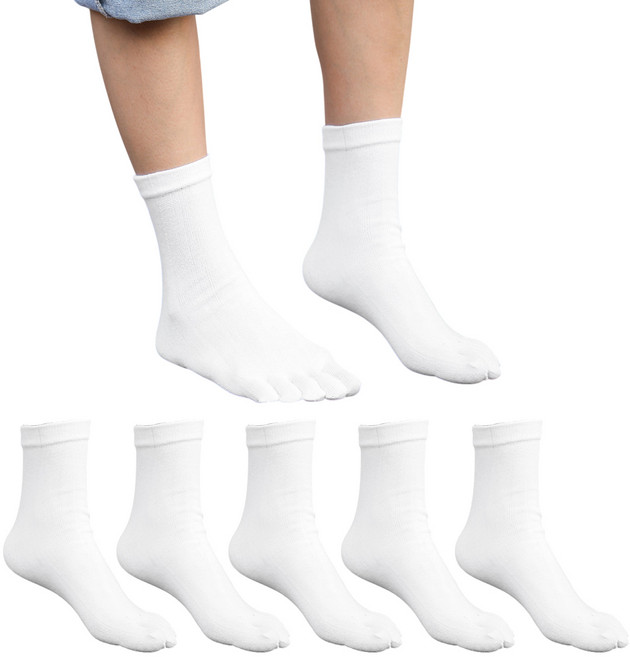 Urban Flex 男士中筒五指襪 5雙