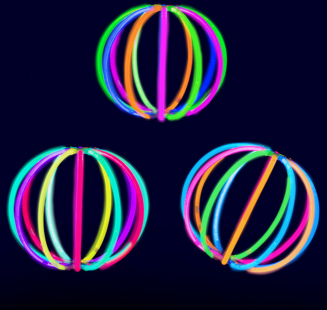 비에이비오 야광 GLOW IN THE DARK 공 만들기, 혼합색상, 3개