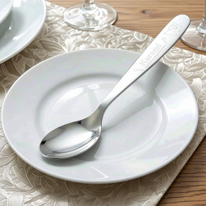 스케이터 데일리 덮밥류 스푼 SCYSP1, 쿠로미, 1개