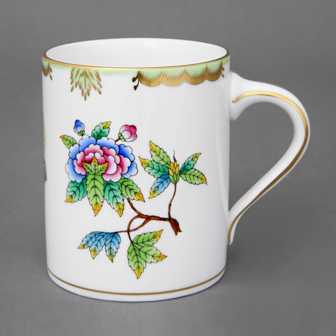 Herend 퀸 빅토리아 오리지널 비어 머그잔 500ml, 혼합색상, 1개