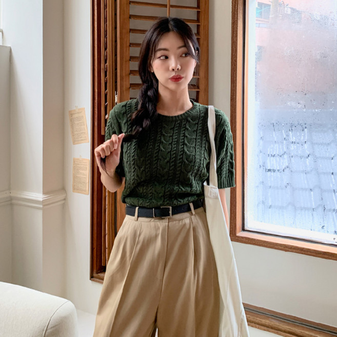 엔비룩 여성용 마인드 하프 니트