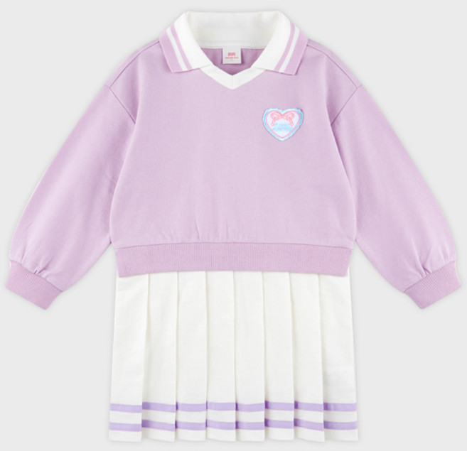 마리앤모리 여아용 스쿨걸 플리츠 원피스