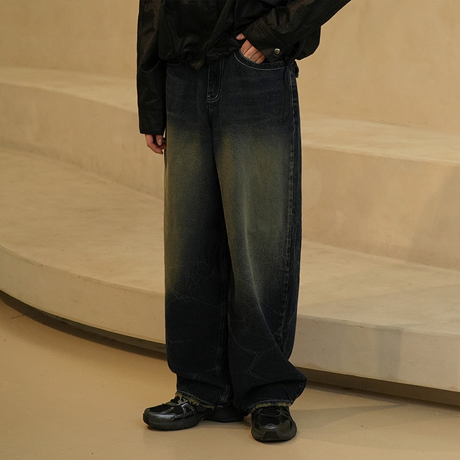 와르 와르 여성용 후드포켓 와이드 데님 면 팬츠 반바지