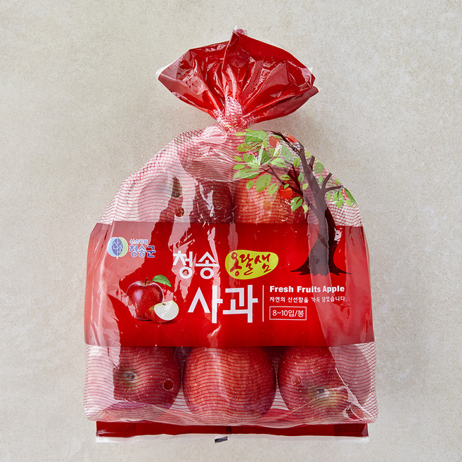 옹달샘 청송 사과, 1개, 1.5kg(소과 / 8~10입)