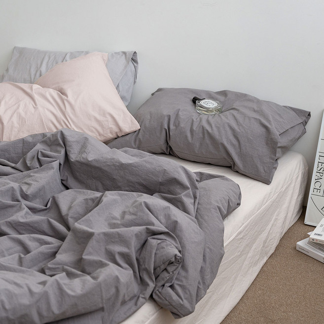 믹스앤매치 퓨어코튼 고밀도 워싱 무봉제 이불패드세트