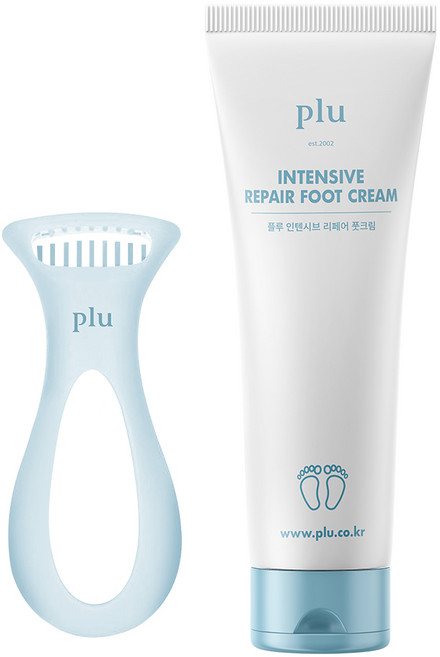 플루 퍼펙트 발 각질 면도기 + 인텐시브 풋 크림 100g 세트, 1세트