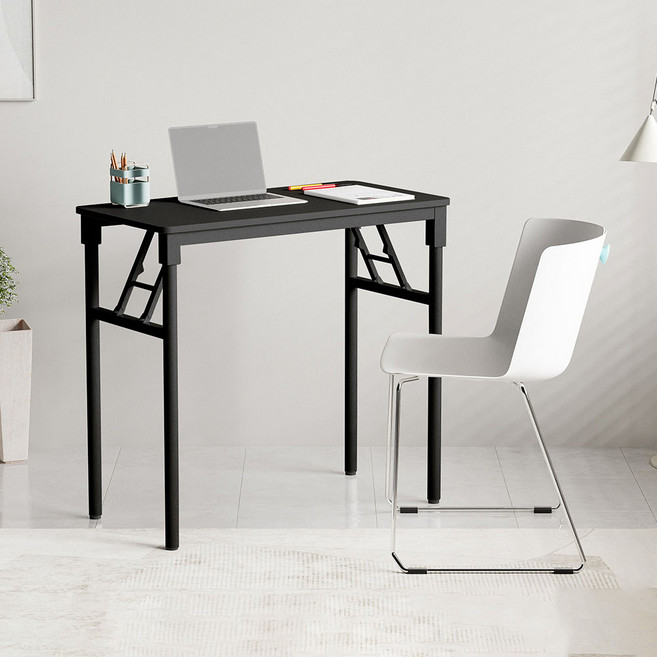 가구느낌 영접이식 책상, 블랙블랙
