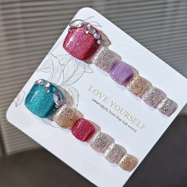 잇템샵 자석 젤 페디큐어 팁, 1개, 요리도리