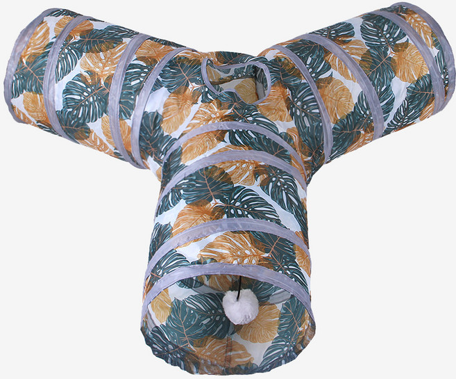 데이소이 고양이 트로피칼 패턴 터널 ONE SIZE, Y형, 1개