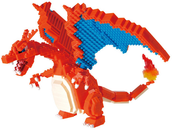 nanoblock 河田積木 迷你積木 NBPM-080, 1個, 噴火龍