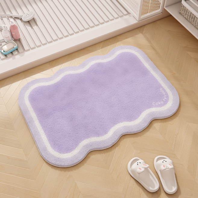 캐시리치 부드러운 욕실 발매트, 퍼플