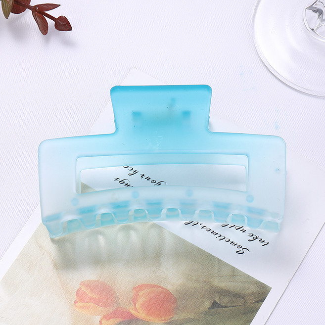 수스다 반달 아크릴 나비 집게핀 무광 그라데이션 사각 헤어핀 255