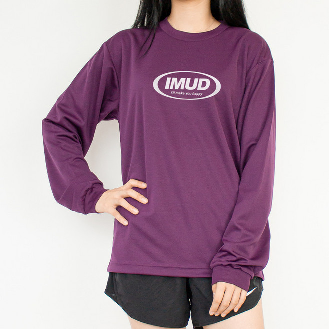 험블스튜디오 남녀공용 프린팅 드라이 쿨 얇은 긴팔 티셔츠 IMUD_16