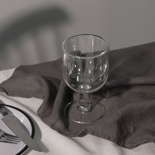 해피아워 이중내열 글라스 고블렛, 클러어, 2개