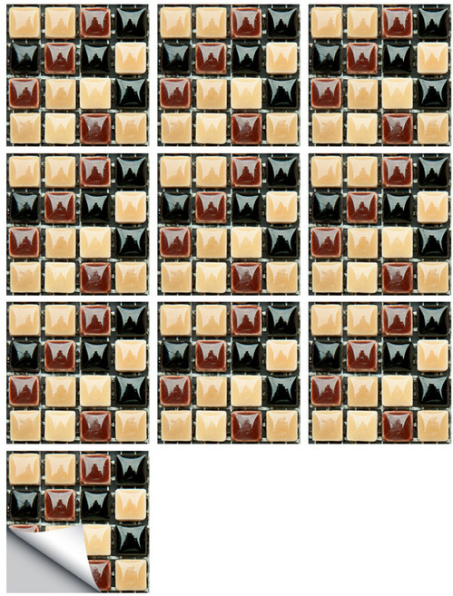 P31 馬賽克磁磚壁貼 10入, 20