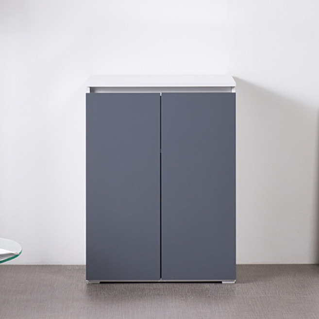 제우스가구 마인 800 신발장, 화이트그레이, 3단