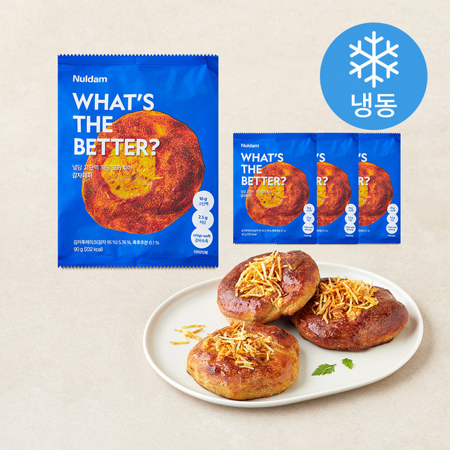 널담 고단백 저당 포카치아 감자페퍼 (냉동), 90g, 4개, 1개입