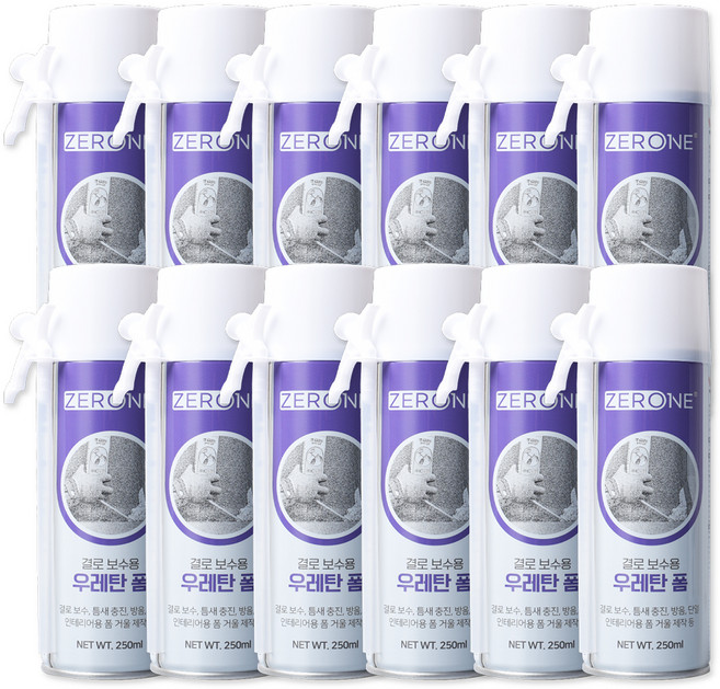 ZERONE 결로보수용 우레탄 폼, 12개