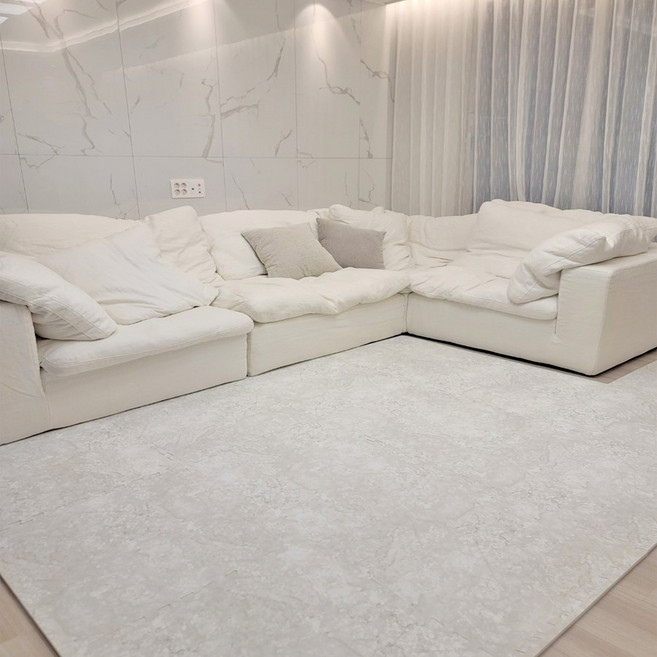 소리안나 키니어 디자인 영유아퍼즐매트 매트 4p + 마감재 8p, 스톤 화이트, 9세트